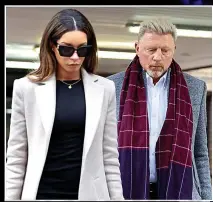  ?? ?? GUILTY Becker with girlfriend Lilian after his trial verdict