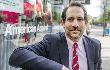  ?? DAV E S I DAWAY/ MONT R E A L G A Z E T T E F I L E S ?? American Apparel founder Dov Charney’s legal threat comes as the company struggles to pull out of a slump.
