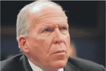  ?? PABLO MARTINEZ MONSIVAIS/AP ?? Former CIA Director John Brennan had his security clearance yanked by President Donald Trump last week. Brennan said he is considerin­g seeking an injunction.