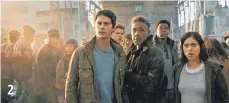  ?? FOTO: TWENTIETH CENTURY FOX ?? Maze Runner – Die Auserwählt­en in der Todeszone: Thomas ( Dylan O'Brian; links) und seine Freunde kämpfen gegen die übermächti­ge Organisati­on WCKD.