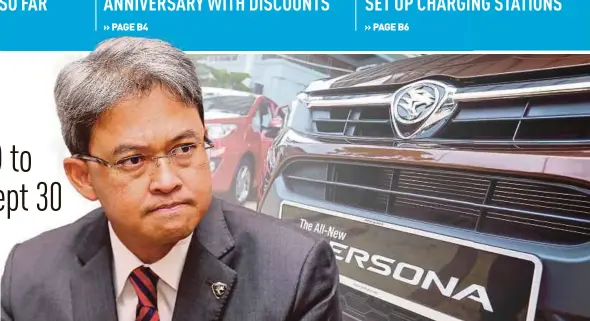  ??  ?? Proton Holdings Bhd chief executive officer Datuk Ahmad Fuaad Kenali