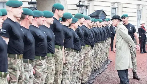  ?? AP ?? Britain’s Prince Philip in his role as Captain General of the Royal Marines.