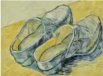  ??  ?? FOBES Vincent van Gogh, ‘A Pair of Leather Clogs’, autumn 1889, oil on canvas.