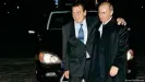  ?? ?? Schröder and Putin, seen here in St. Petersburg in 2005, go back a long way