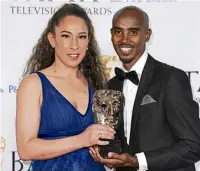  ?? ?? Sir Mo Farah and his wife Tania Nell.