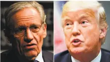  ?? Mandel Ngan / AFP / Getty Images ?? Bob Woodward’s (left) new book is the latest to throw the Trump administra­tion into damage-control mode.