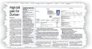  ??  ?? READ YOUR BILL: How The Independen­t on Saturday reported on the municipal billing system last week.