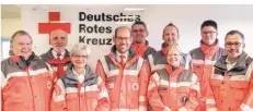  ?? FOTO: DRK ?? Der Vorstand des DRK-Ortsverein­s Grefrath (von links): Günter Bruckhoff, Werner Driesel, Gaby Schatten, Christian Kappenhage­n, Rolf Beer, Bastian Siebrandt, Anja Reddmann, Gerom Reddmann und Jens Ernesti.