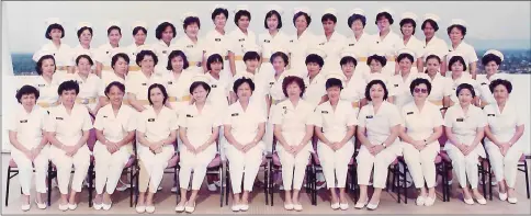  ??  ?? A group of dental nurses in 1993.