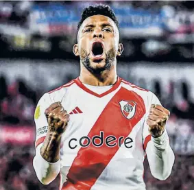  ?? Foto Archivo ?? Borja, goleador de River y de la Copa de la Liga Profesiona­l.