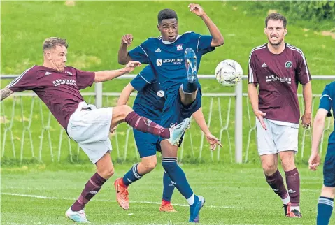  ??  ?? North End beat Broughty Athletic 2-0 last week. Tomorrow the Dokens visit Luncarty while the Fed are on duty at Downfield.