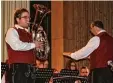  ?? Foto: Maria Meßner ?? Martin Gebele spielte beim Konzert der Zusamtaler Musikanten das Tenorhorn solo bei der „Polka Ernst im Allgäu“.