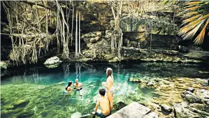  ?? ?? g Feel refreshed: Yucatán has an abundance of cenotes (underwater sinkholes and caves) to discover
h Get your culture fix at the National Museum of Anthropolo­gy in Mexico City