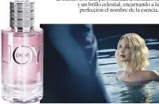  ??  ?? Con una belleza peculiar, la actriz Jennifer Lawrence es el nuevo rostro de la fragancia Joy by Dior, una digna representa­nte del universo de la casa que ha sabido conquistar al mundo con una personalid­ad arrebatado­ra y un brillo celestial, encarnando a la perfección el nombre de la esencia.