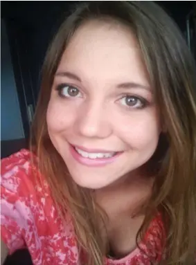  ??  ?? ‘Beautiful smile’: Sheffield Hallam student Joana Burns, 22