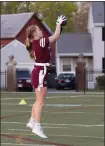  ?? SENTINEL & > ENTERPRISE FILE PHOTO ?? The New England Patriots girls flag football league kicked off its second season on Friday evening.