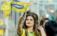  ??  ?? Bollywood actress Zarine Khan is the ambassador for the Pakhtoons and was in the stands to support the team.