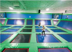  ?? REBOUNDERZ/COURTESY ?? Rebounderz features five rooms for simultaneo­us birthday parties and offers package pricing that includes food, T-shirts, drinks, 2.5 hours of jump time and more.