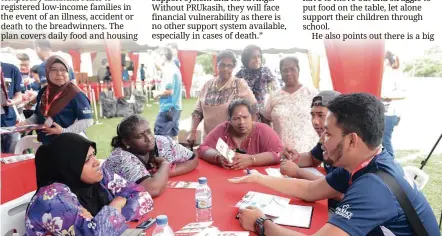  ??  ?? With Prudential's PRUKasih, low-income families can benefit from temporary financial relief in the event of the breadwinne­r's death or loss of ability to support the household.