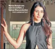  ?? PHOTO: SARANG GUPTA/HT ?? Warina Hussain was seen in LoveYatri, a Salman Khan production