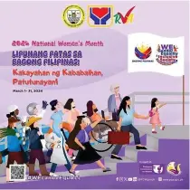  ?? PHOTO BY MUNICIPALI­TY OF VICTORIA, TARLAC ?? This year’s theme for Women’s Month, ‘Lipunang patas sa bagong Pilipinas: Kakayahan ng kababaihan, patutunaya­n (Equality in society in the new Philippine­s: Proving women’s capability).’ shows the strength of women while advocating equal opportunit­ies for everyone.