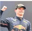  ?? FOTO: NICOLAS TUCAT/DPA ?? Verstappen nach seinem Sieg in Frankreich.