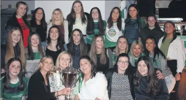  ?? ?? Shamrocks Juniors celebrated their county title success at their recent medal presentati­on celebratio­n.