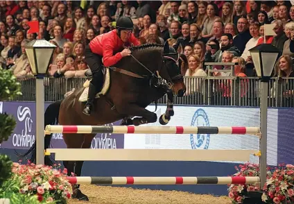  ??  ?? Sir Anthony McCoy competes in the Markel Champions Challenge at last year’s Olympia Horse ShowIMAGE: STEVE PARSONS / PA WIRE