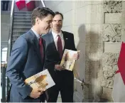  ?? JUSTIN TANG / THE CANADIAN PRESS ?? Prime Minister Justin Trudeau says the budget’s goal was to give “optimism and trust” to Canadians.