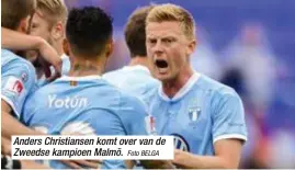  ?? Foto BELGA ?? Anders Christians­en komt over van de Zweedse kampioen Malmö.