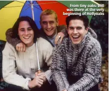  ??  ?? From tiny oaks: Will was there at the very beginning of Hollyoaks