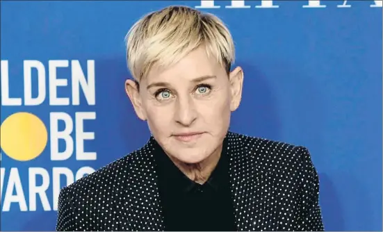  ?? CHRIS PIZZELLO / AP ?? Horas bajas
Ellen Degeneres lleva cinco meses de polémica por el supuesto maltrato al que somete a los empleados de su show televisivo, en antena desde el 2003. La presentado­ra tiene ocho Emmy y un Globo de Oro