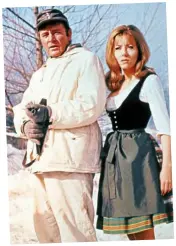  ??  ?? Epic: Richard Burton and Ingrid Pitt on the set of Where Eagles Dare
