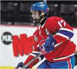  ?? TIM CORNETT OHL IMAGES ?? Panos Fimis, pictured, was taken second overall by the Niagara IceDogs in the OHL draft, right after teammate Ty Nelson.