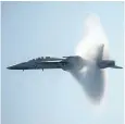  ??  ?? US Navy F/A-18F Super Hornet jet.