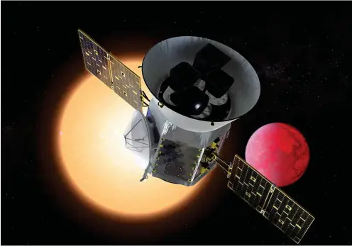  ?? Foto: NASA/GSFC ?? Das Weltraumte­leskop »Tess« soll die Planetensu­che von seinem Vorgänger »Kepler« übernehmen.