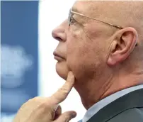  ?? AFP ?? World Economic Forum Founder and Executive Chairman Klaus Schwab at a press conference in Cologny, Geneva. —