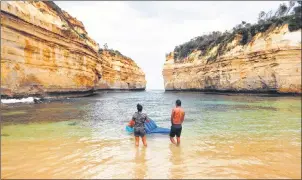  ?? STEVE MACNAULL PHOTO ?? Loch Ard Gorge is along the Shipwreck Coast of the Great Ocean Road.