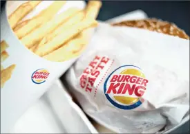  ?? PHOTO: BLOOMBERG ?? Burger King has ‘vigorous’ plans to open outlets in sub-Saharan countries other than South Africa.