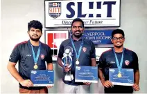  ??  ?? SLIIT dethroned ICBT to become the champions of Sri Lanka’s largest university sports event – the Inter-University eSports Championsh­ip 2018 -Powered by Dialog Gaming and organised by Gamer.LK