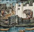  ?? ?? Carlos de Orleans preso en la Torre de Londres en una miniatura de su cancionero.