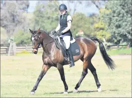  ??  ?? Skill . . . Tayla Brian-King from Mansfield and District Equestrian Club competes at the event.