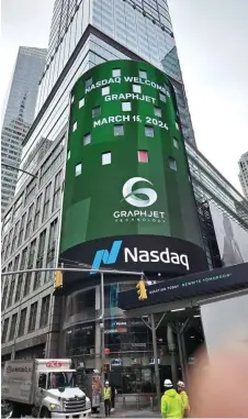  ?? ?? Graphjet’s successful listing on the NASDAQ had managed to raise circa US$5.8 million or RM27.42 million which it plans to use to accelerate its growth strategy and expand its manufactur­ing capacity.