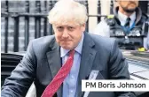  ??  ?? PM Boris Johnson