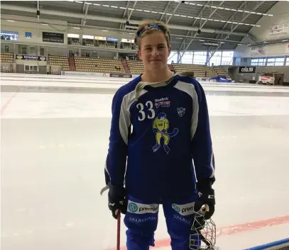  ?? Bild: Ulf Thuresson ?? 15-årige Lukas Forsström har skrivit på ett A-lagskontra­kt över fyra år med IFK Vänersborg.