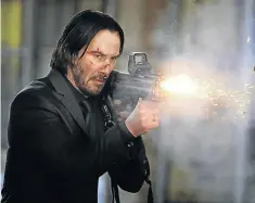  ??  ?? RELUCTANT ASSASSIN: Keanu Reeves returns in the title role in ‘John Wick Chapter 2’ who is forced out of retirement to kill the sister of an ambitious Italian crime boss, Santino D'Antonio, played by Riccardo Scamarcio