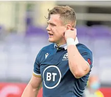  ??  ?? Jamie Ritchie, top, has been ruled out of the Wales clash but there are recalls for Blade Thomson and Darcy Graham, above.