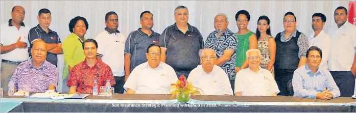  ?? Picture: SUPPLIED ?? Sun Insurance Strategic Planning workshop in 2018.