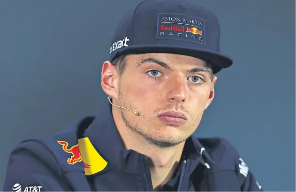  ??  ?? DUTCH OF DEFIANCE: Max Verstappen had a good US Grand Prix and is looking for another podium place in Mexico City