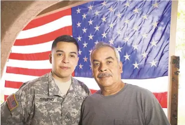  ?? MARK HENLE/THE REPUBLIC ?? The siblings of Arizona Army National Guardsman Gabriel Zermeño (left) of Phoenix are protected from deportatio­n. But their father, Jose (right), faces the threat. They hope he can get legal status through a kind of parole.